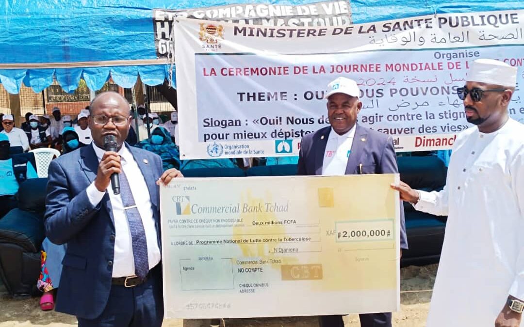Santé : la Commercial Bank Tchad fait un don de deux millions pour la lutte contre la tuberculose