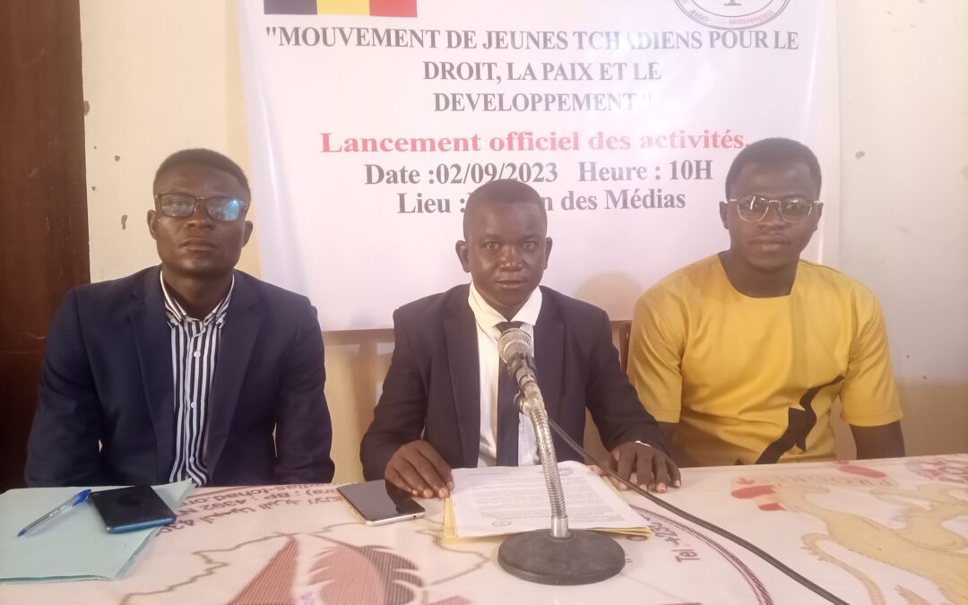 Société : le Mouvement des jeunes tchadiens pour le droit, la paix et le développement lance ses activités