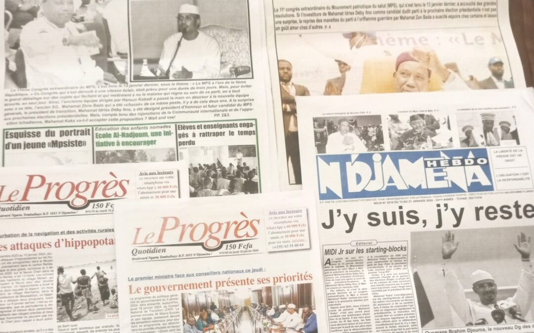 Revue de presse : Mahamat Idriss Déby en lice pour la présidentielle, le retour triomphal de Zen Bada à la tête du MPS