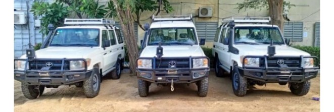 Tchad : le PNUD appuie le Bureau permanent des élections avec trois véhicules