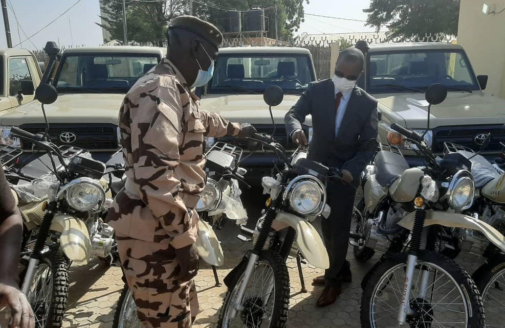 Sécurité : 9 véhicules et 45 motos remis à la Garde  nationale et nomade du Tchad