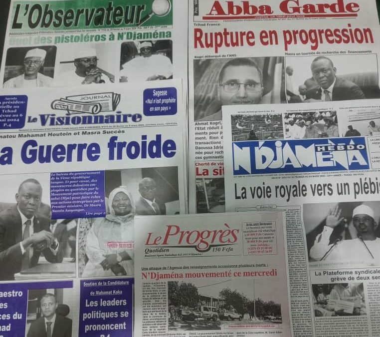 Revue de presse : des escarmouches à N’Djamena à quelques semaines de l’élection présidentielle