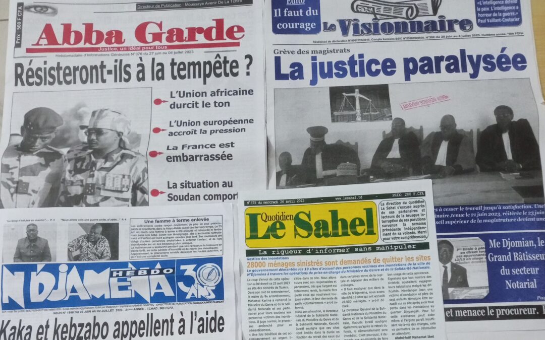 Revue de presse : l’adoption du projet de Constitution passe mal, le Tchad crie à l’aide pour faire face à l’afflux des réfugiés soudanais
