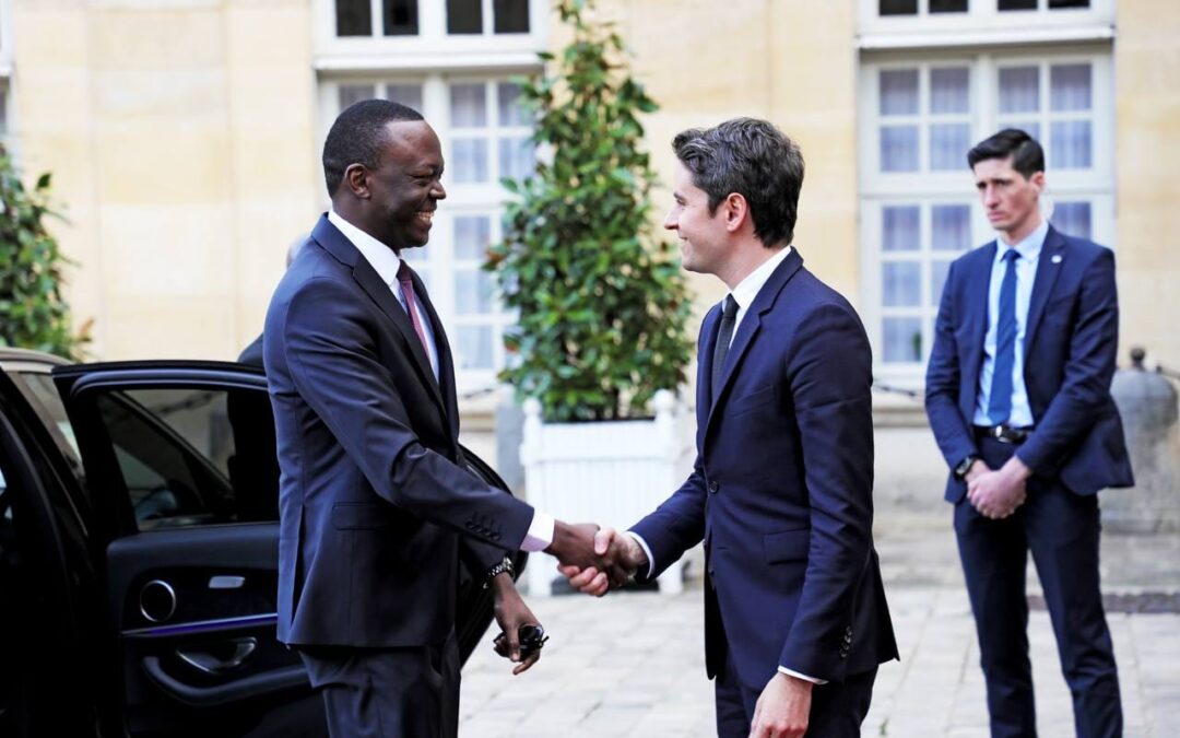 France-Tchad : rencontre entre les Premiers ministre Gabriel Attal et Succès Masra
